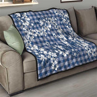 Hibiscus Pakala Cobalt Blue Royal Quilt Tropical Floral Stylized LT01 - Polynesian Pride