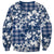 Hibiscus Pakala Cobalt Blue Royal Sweatshirt Tropical Floral Stylized - Polynesian Pride