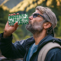 Hibiscus Pakala Emerald Green 4 in 1 Can Cooler Tumbler Tropical Floral Stylized - Polynesian Pride