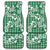 Hibiscus Pakala Emerald Green Car Mats Tropical Floral Stylized - Polynesian Pride