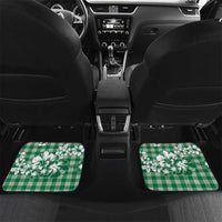 Hibiscus Pakala Emerald Green Car Mats Tropical Floral Stylized - Polynesian Pride