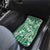 Hibiscus Pakala Emerald Green Car Mats Tropical Floral Stylized - Polynesian Pride