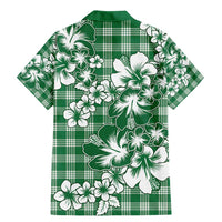 Hibiscus Pakala Emerald Green Family Matching Mermaid Dress and Hawaiian Shirt Tropical Floral Stylized - Polynesian Pride