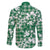 Hibiscus Pakala Emerald Green Family Matching Off Shoulder Short Dress and Hawaiian Shirt Tropical Floral Stylized - Polynesian Pride