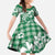 Hibiscus Pakala Emerald Green Family Matching Puletasi and Hawaiian Shirt Tropical Floral Stylized - Polynesian Pride