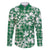 Hibiscus Pakala Emerald Green Family Matching Summer Maxi Dress and Hawaiian Shirt Tropical Floral Stylized - Polynesian Pride