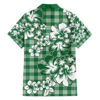 Hibiscus Pakala Emerald Green Hawaiian Shirt Tropical Floral Stylized - Polynesian Pride
