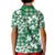 Hibiscus Pakala Emerald Green Kid Polo Shirt Tropical Floral Stylized - Polynesian Pride