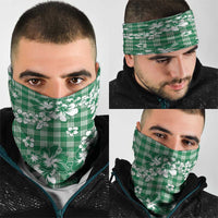 Hibiscus Pakala Emerald Green Neck Gaiter Tropical Floral Stylized LT01 - Polynesian Pride
