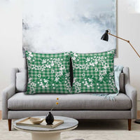 Hibiscus Pakala Emerald Green Pillow Cover Tropical Floral Stylized - Polynesian Pride