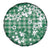 Hibiscus Pakala Emerald Green Spare Tire Cover Tropical Floral Stylized - Polynesian Pride