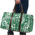 Hibiscus Pakala Emerald Green Travel Bag Tropical Floral Stylized - Polynesian Pride