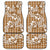 Hibiscus Pakala Bronze Brown Car Mats Tropical Floral Stylized - Polynesian Pride