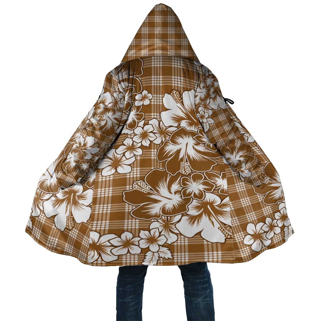 Hibiscus Pakala Bronze Brown Cloak Tropical Floral Stylized - Polynesian Pride