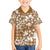 Hibiscus Pakala Bronze Brown Family Matching Summer Maxi Dress and Hawaiian Shirt Tropical Floral Stylized - Polynesian Pride