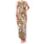 Hibiscus Pakala Bronze Brown Family Matching Tank Maxi Dress and Hawaiian Shirt Tropical Floral Stylized - Polynesian Pride