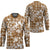 Hibiscus Pakala Bronze Brown Hockey Jersey Tropical Floral Stylized - Polynesian Pride