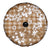 Hibiscus Pakala Bronze Brown Spare Tire Cover Tropical Floral Stylized - Polynesian Pride