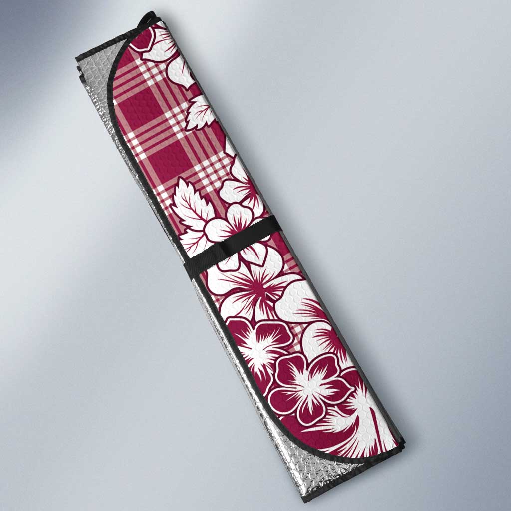 Hibiscus Pakala Royal Magenta Auto Sun Shade Tropical Floral Stylized - Polynesian Pride