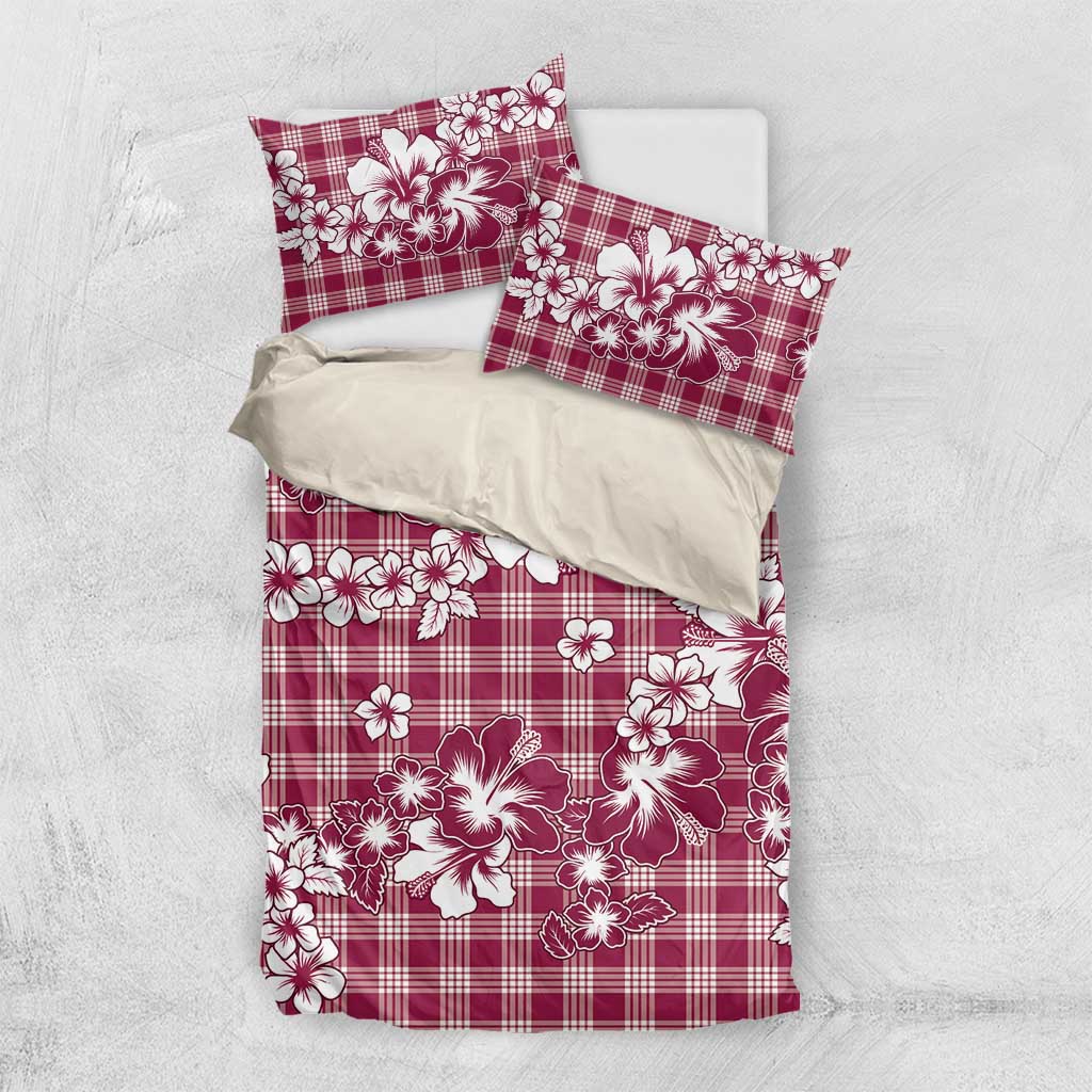 Hibiscus Pakala Royal Magenta Bedding Set Tropical Floral Stylized - Polynesian Pride