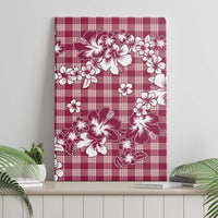 Hibiscus Pakala Royal Magenta Canvas Wall Art Tropical Floral Stylized LT01 - Polynesian Pride