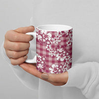 Hibiscus Pakala Royal Magenta Ceramic Mug Tropical Floral Stylized - Polynesian Pride