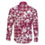 Hibiscus Pakala Royal Magenta Family Matching Short Sleeve Bodycon Dress and Hawaiian Shirt Tropical Floral Stylized - Polynesian Pride