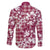 Hibiscus Pakala Royal Magenta Family Matching Summer Maxi Dress and Hawaiian Shirt Tropical Floral Stylized - Polynesian Pride