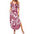 Hibiscus Pakala Royal Magenta Family Matching Summer Maxi Dress and Hawaiian Shirt Tropical Floral Stylized - Polynesian Pride