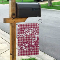 Hibiscus Pakala Royal Magenta Garden Flag Tropical Floral Stylized - Polynesian Pride