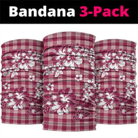 Hibiscus Pakala Royal Magenta Neck Gaiter Tropical Floral Stylized LT01 package One Size: 25*50cm Magenta - Polynesian Pride
