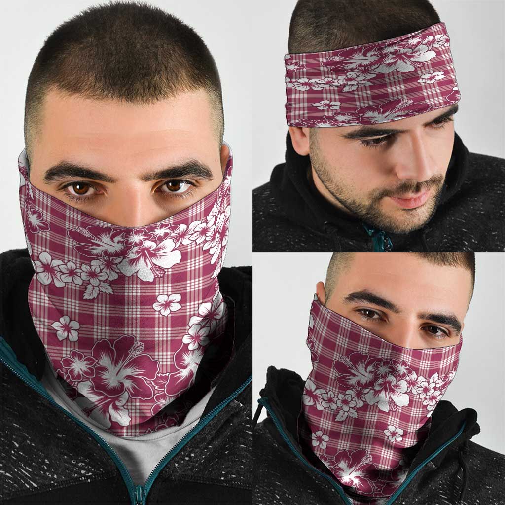 Hibiscus Pakala Royal Magenta Neck Gaiter Tropical Floral Stylized LT01 - Polynesian Pride
