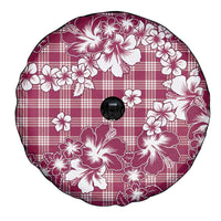 Hibiscus Pakala Royal Magenta Spare Tire Cover Tropical Floral Stylized - Polynesian Pride