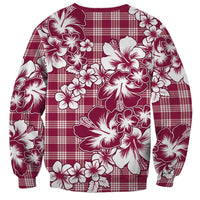 Hibiscus Pakala Royal Magenta Sweatshirt Tropical Floral Stylized LT01 - Polynesian Pride