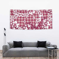 Hibiscus Pakala Royal Magenta Tapestry Tropical Floral Stylized - Polynesian Pride