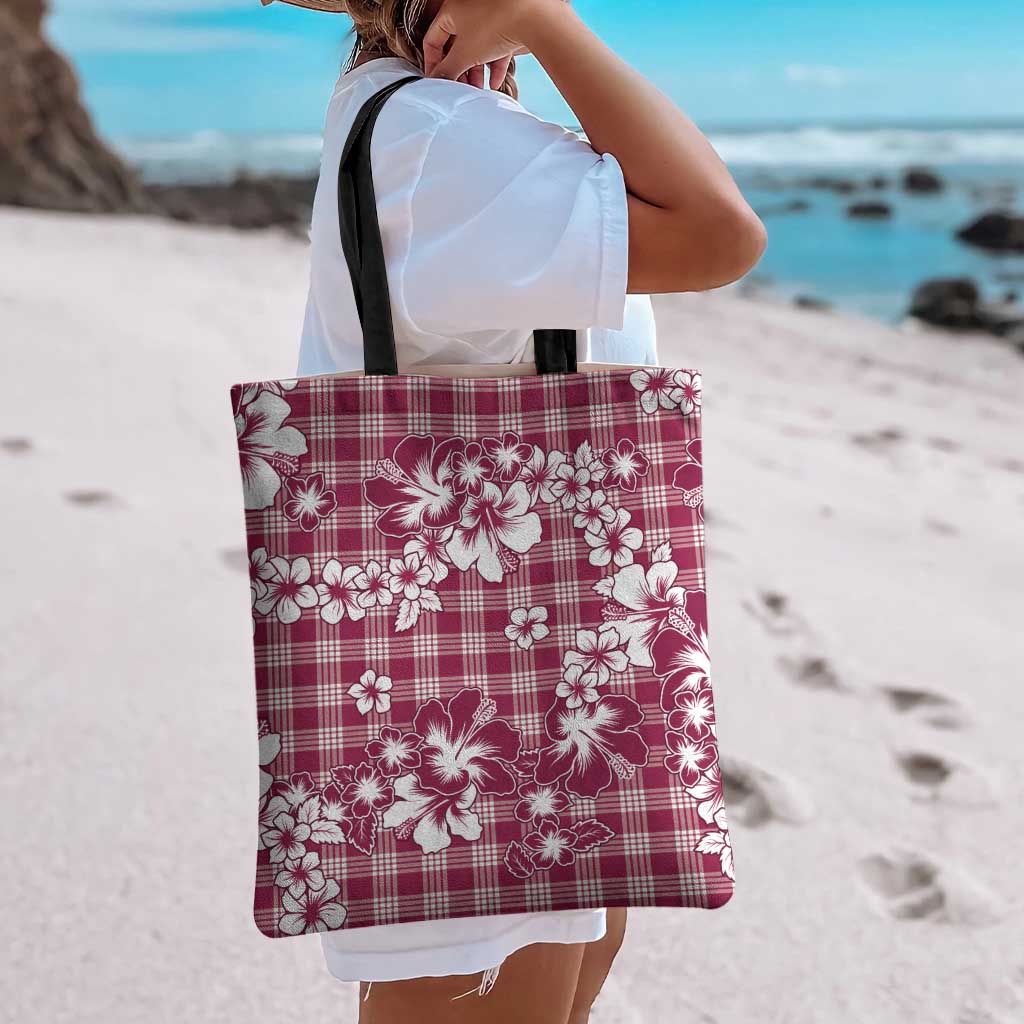 Hibiscus Pakala Royal Magenta Tote Bag Tropical Floral Stylized - Polynesian Pride