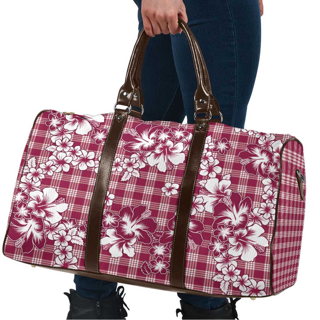 Hibiscus Pakala Royal Magenta Travel Bag Tropical Floral Stylized - Polynesian Pride