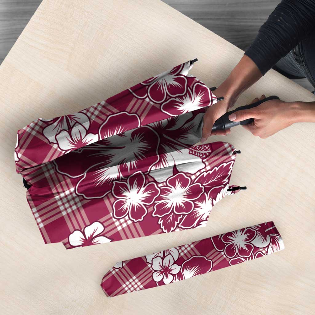 Hibiscus Pakala Royal Magenta Umbrella Tropical Floral Stylized - Polynesian Pride