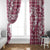 Hibiscus Pakala Royal Magenta Window Curtain Tropical Floral Stylized - Polynesian Pride