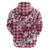Hibiscus Pakala Royal Magenta Zip Hoodie Tropical Floral Stylized - Polynesian Pride