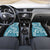 Hibiscus Pakala Ocean Depths Blue Car Mats Tropical Floral Stylized - Polynesian Pride