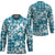 Hibiscus Pakala Ocean Depths Blue Hockey Jersey Tropical Floral Stylized - Polynesian Pride