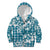 Hibiscus Pakala Ocean Depths Blue Kid Hoodie Tropical Floral Stylized - Polynesian Pride
