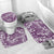 Hibiscus Pakala Sweetie Purple Bathroom Set Tropical Floral Stylized - Polynesian Pride