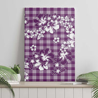Hibiscus Pakala Sweetie Purple Canvas Wall Art Tropical Floral Stylized - Polynesian Pride