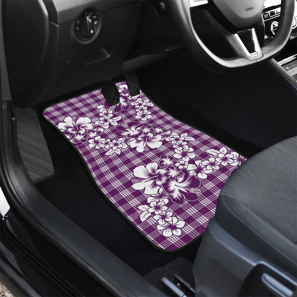 Hibiscus Pakala Sweetie Purple Car Mats Tropical Floral Stylized - Polynesian Pride