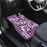 Hibiscus Pakala Sweetie Purple Car Mats Tropical Floral Stylized - Polynesian Pride