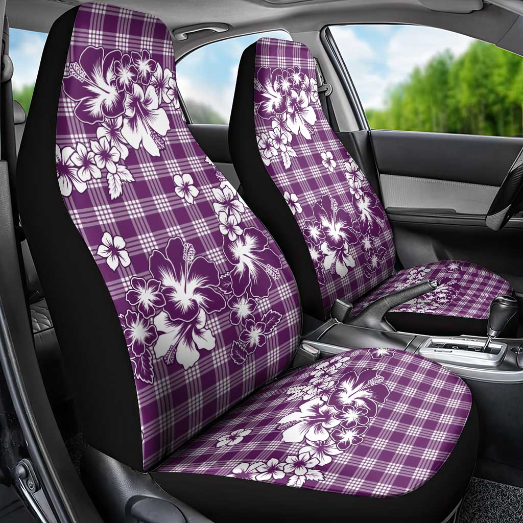 Hibiscus Pakala Sweetie Purple Car Seat Cover Tropical Floral Stylized - Polynesian Pride