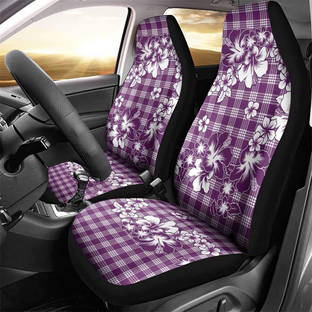 Hibiscus Pakala Sweetie Purple Car Seat Cover Tropical Floral Stylized - Polynesian Pride