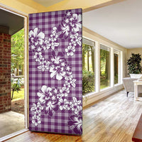 Hibiscus Pakala Sweetie Purple Door Cover Tropical Floral Stylized - Polynesian Pride